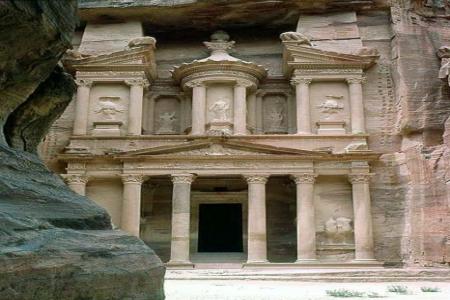 Treasury in Petra Jordan