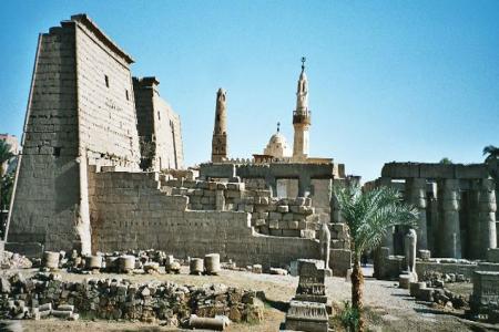 Il tempio di Luxor a Luxor in Egitto 