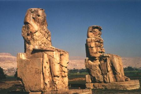 I Colossi di Memnone a Luxor
