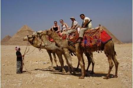 Un tour su camello in Egitto